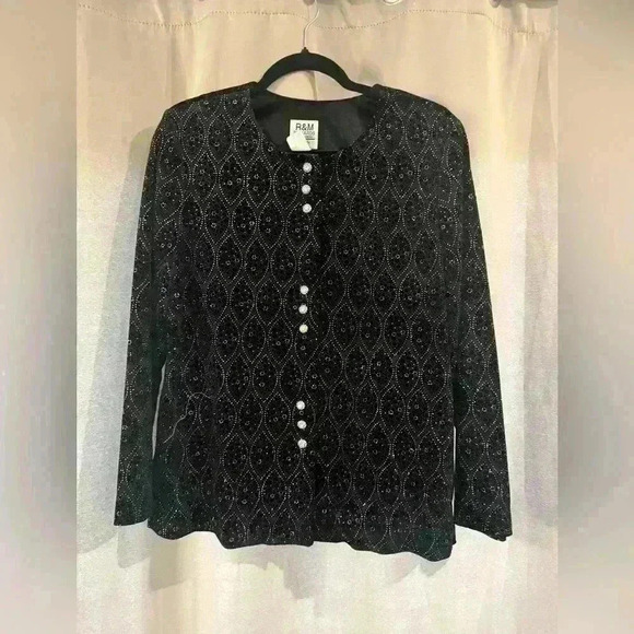 R & M Richards Tops - Women’s Black R&M Richards Blouse
